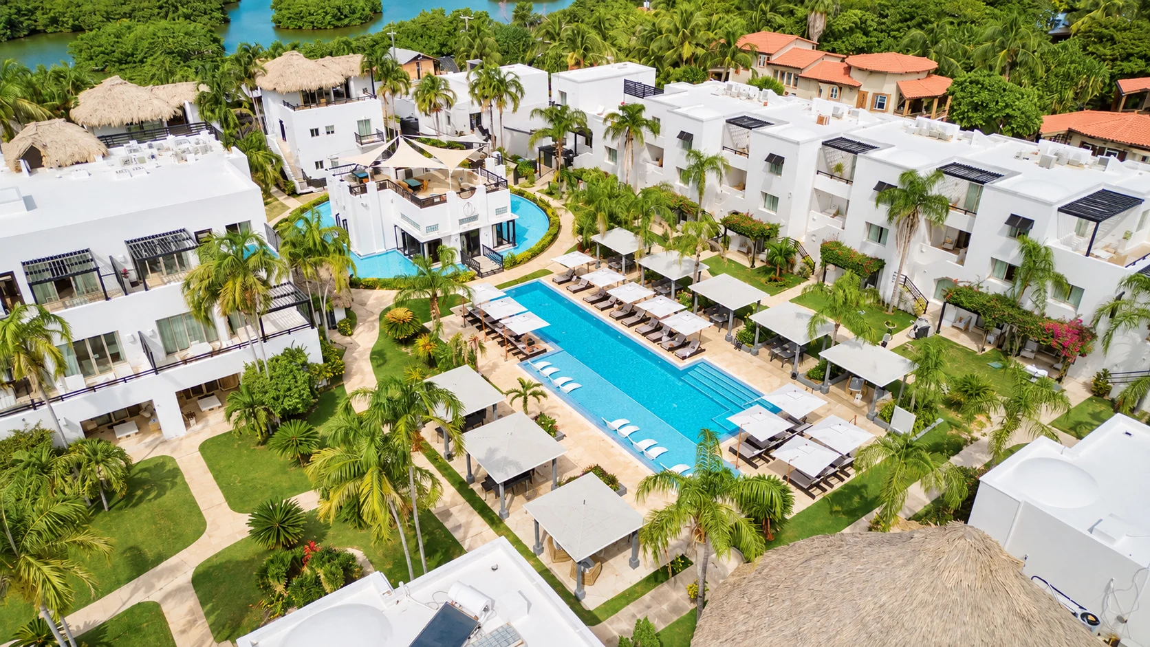 The pool and garden residences at Las Terrazas Resort